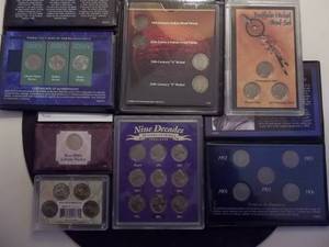 Collectors Sets Of V-Nickels, Buffalo Nickels, Jefferson Nickels