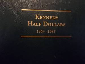 Kennedy Half Dollar Series Album Complete From 1964-1987 Including Proofs 31 Coins Total
