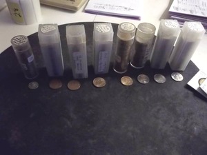 8-Rolls Of Mexican Coinage