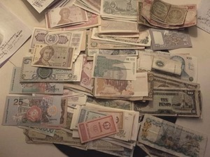 Large Lot Of Assorted Foreign Currency