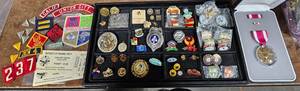 Collection Of MilitaryScoutShriner Patches & Pins, Other Collectibles