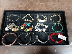 Lot Of Charms & Other Bracelets (Not The Tray)