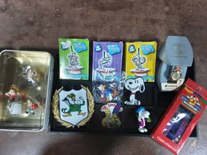 Mickey Mouse Lorus Watch, 3-Silver Ornaments, Mickey Mouse Flatware & Other collectibles