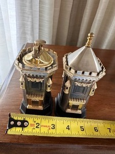 lot 11 image: Vintage Rare and Collectible Castle Design Table lighter and Cigarette Holder