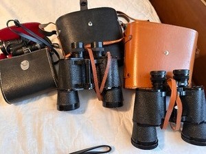lot 79 image: 3 Pair Vintage Binoculars