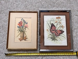 lot 28 image: 2 Flower Prints