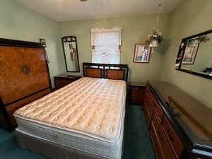 lot 58 image: Vintage 1986 Ramond K Sabota  Century Furniture Chin Hua Bedroom Set Dresser 62 X 18 X 32, Nightstand 32 X 16 X 24, Armoire 38 x 18.5 60 Headboard 60 X 43