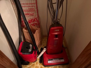 lot 59 image: 2 Vacuums 1 Upright, 1 Canister