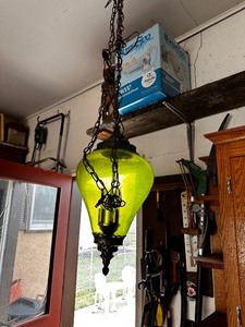 lot 229 image: Vintage MCM Swag Lamp