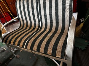 lot 233 image: Vintage Glider Patio Loveseat