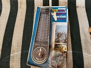 lot 234 image: Vintage IndoorOutdoor Barameter and Wind Chill Meter