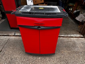 lot 253 image: Black and Decker Rolling Tool Storage with Work Surface