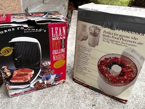 lot 257 image: Vintage Sunbeam Oskar Food Processor and Lean Mean Grilling Machine