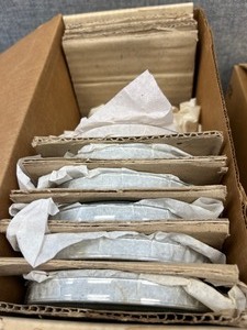 lot 9 image: 6 - 150 x 15mm Petri Dishes Mercer Glass Top And Bottom