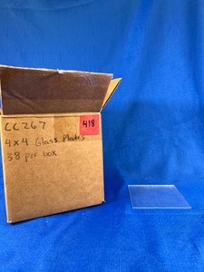 lot 61 image: 38 - 4x4 Glass Plates