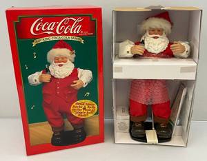 Rocking Coca Cola Animated Santa Claus Dances To Jingle Bell Rock 1999