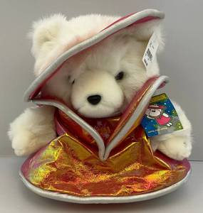 2001 Dayton Hudson Mrs. Santa Bear Mission Planet Plush With Tag