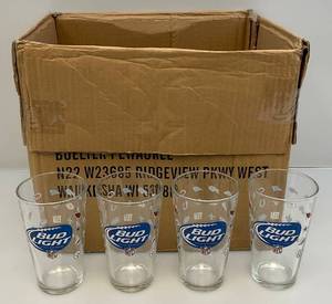 Bud Light NFL Beer Glasses