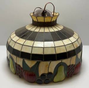 20 Stained Glass Decorative Light (Some Small Cracks Present)