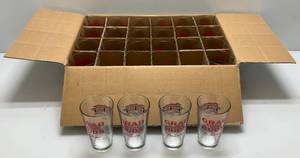 Grab Some Buds  Vintage Budweiser Twins Beer Galsses (In Original Box )