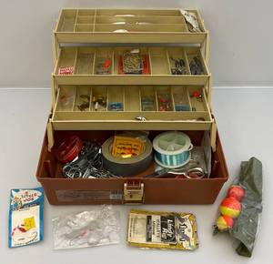 Vintage Plano Tackle Box With Tackle