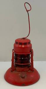 Vintage Dietz Lantern #40 Red Glass With Hanger (NICE Condition)