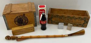 Vintage Items Including Kraft Wooden Cheese Crate & More