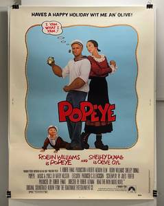 1980 POPEYE  Movie Theatre Poster 30 x 40