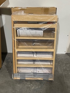 lot 9 image: 6 Rev-A-Shelf Vanity Filler with Soft Close