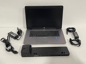 lot 11 image: HP Elitebook 850 G2 Laptop and Docking Station