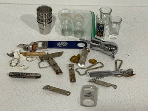 lot 75 image: Bottle Openers, Shot Glasses
