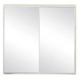 Contractors Wardrobe Model 500 59 in. x 57 in. Framed Bypass Sliding Tub Enclosure in Satin Clear with Clear Glass and Color-Matched Handle
