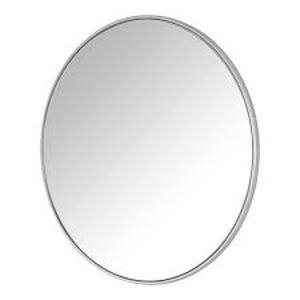 Home Decorators Collection Medium Round Silver Classic Accent Mirror-Silver-24 x 24