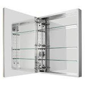 Glacier Bay 24 in. W x 30 in. H Rectangular Medicine Cabinet with Mirror