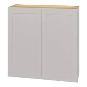 Hampton Bay Avondale 36 in. W x 12 in. D x 36 in. H Ready to Assemble Plywood Shaker Wall Kitchen Cabinet in Dove Gray