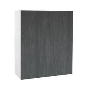 Cambridge Quick Assemble Modern Style, Carbon Marine 36 x 42 in. Wall Kitchen Cabinet, 2 Door (36 in. W x 12 D x 42 in. H)