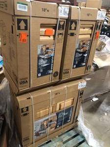 lot 34 image: Lot of Assorted Kitchen Cabinet Various Models Sizes and Conditions Customer Returns See Pictures