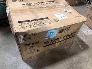 lot 44 image: LG 11,800 BTU 230-Volt Through-the-Wall Air Conditioner LT1236CER Cools 550 Sq. Ft. with and remote in White Customer Returns See Pictures