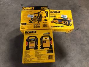 lot 48 image: Lot of Assorted of Dewalt Jumper Boxes and charger Customer Returns See Pictures