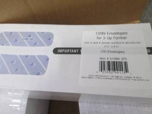 Case of 5- 100pk Self Seal Security...