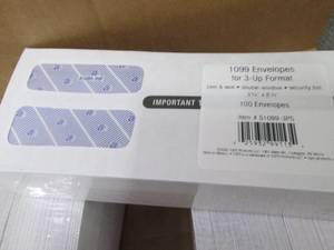 Case of 5- 100pk Self Seal Security...