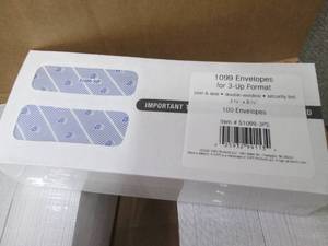 Case of 5- 100pk Self Seal Security...