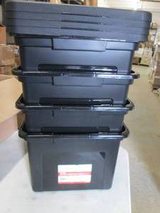 4- Staples File Boxes one damaged...