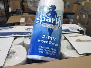 30 Rolls Sparkle 2 Ply Paper Towels...
