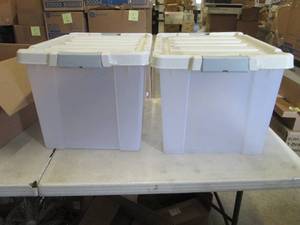 2 Latching Totes...