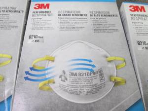 3 Boxes 3M� 8210 N95 Disposable Pa...