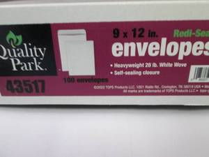 Box of 100 Quality Park 9x12 RediSe...