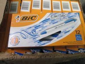 10- 12 pks Bic Clic Stic Ball Pen...