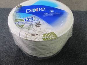 125 - 8.5 inch Dixie Paper Plates...