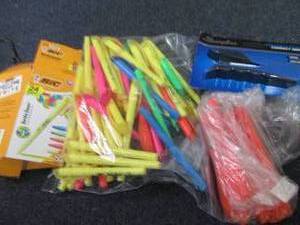 Assorted Highlighters, Stapler...